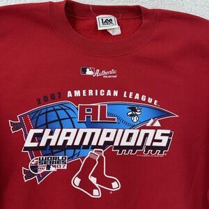 Vtg 2007 Boston Red Sox Sweater Mens Medium MLB Baseball Champions World Series